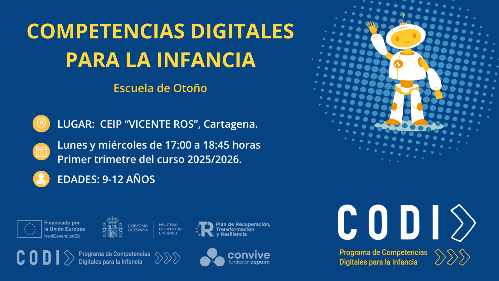Cartel CODI Vicente Ros