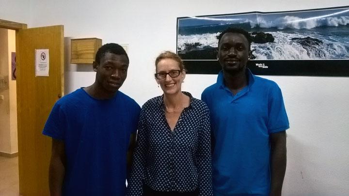 Judith Suinderland con participantes Fundacion Cepaim en El Ejido