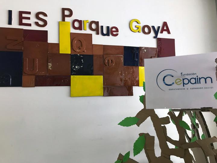 VisitaIESParqueGoya Fundacion Cepaim en Zaragoza Participantes Acogida humanitaria2