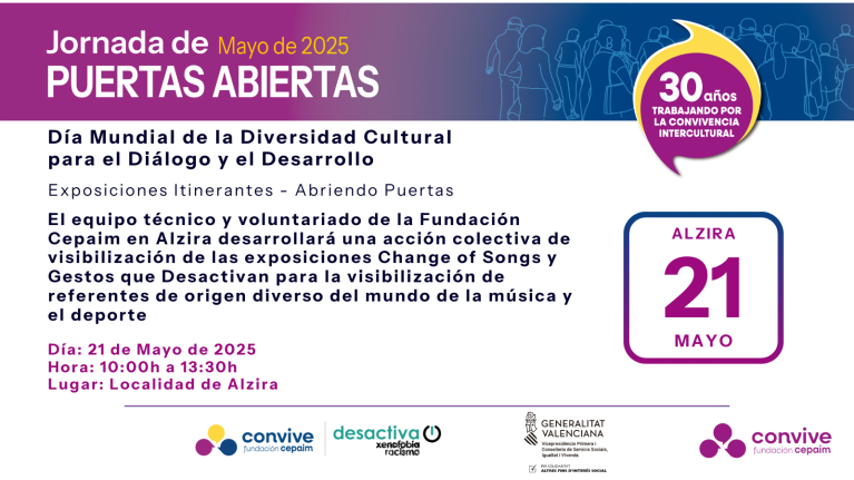 Cartel Puertas Abiertas 25 Alzira 1