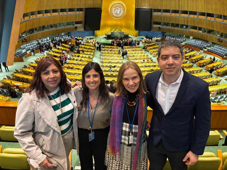 Compañeros en el II  Foro Internacional de Examen de la Migración 2026 