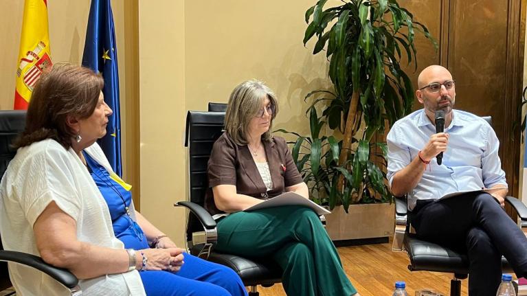 ornada sobre Migración y Desarrollo en la Cooperación Española con pilar cancela