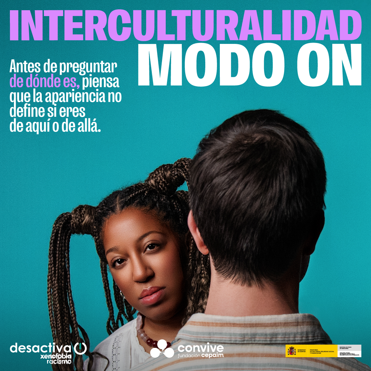 Antes de preguntar de donde eres piensa la apariencia no define si eres de aqui o de allá Interculturalidad Modo On