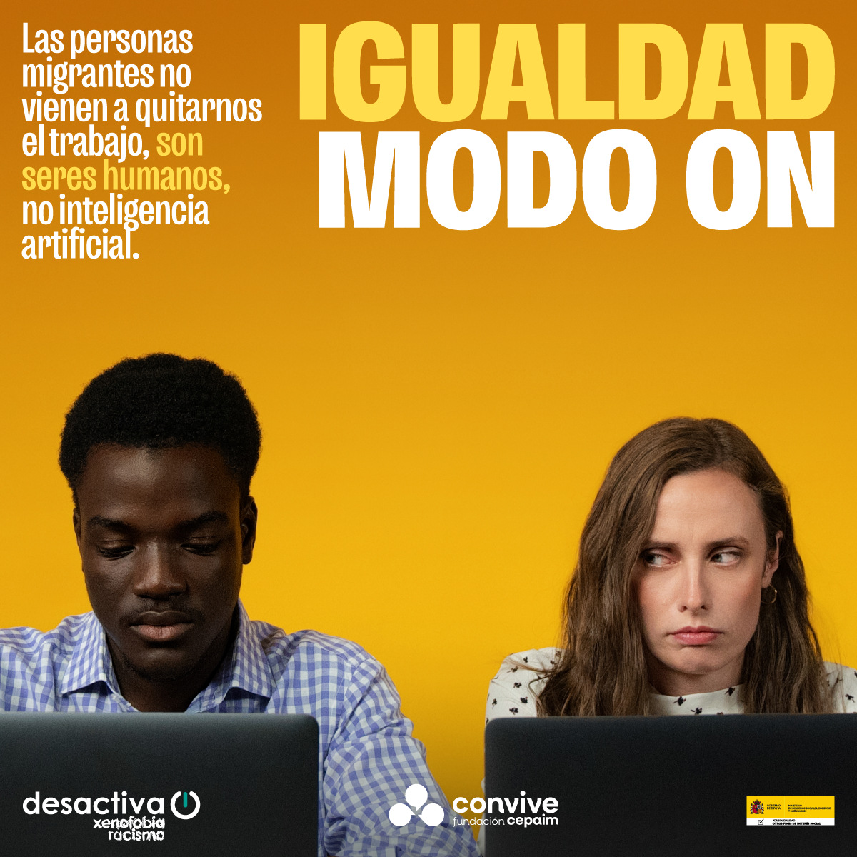 Las personas migrantes no vienen a quitar trabajo son seres humanos no IA Igualdad Modo On