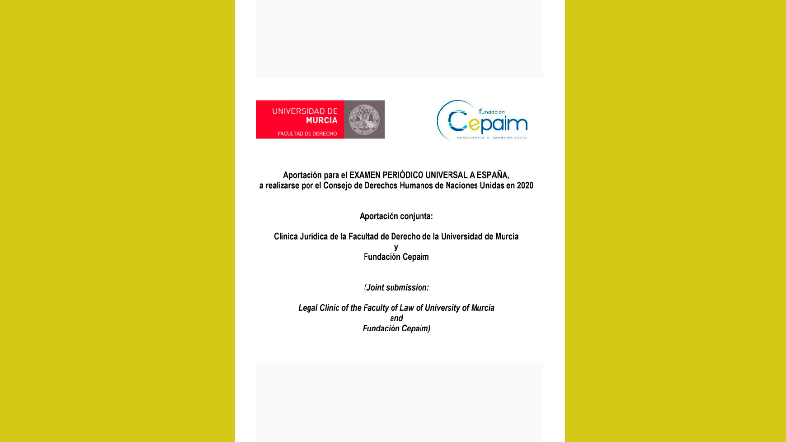 Informe EPU España 2020