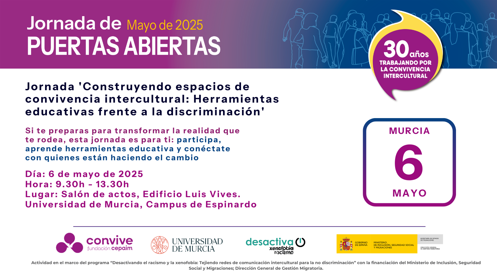 Cartel Puertas Abiertas Murcia 2025