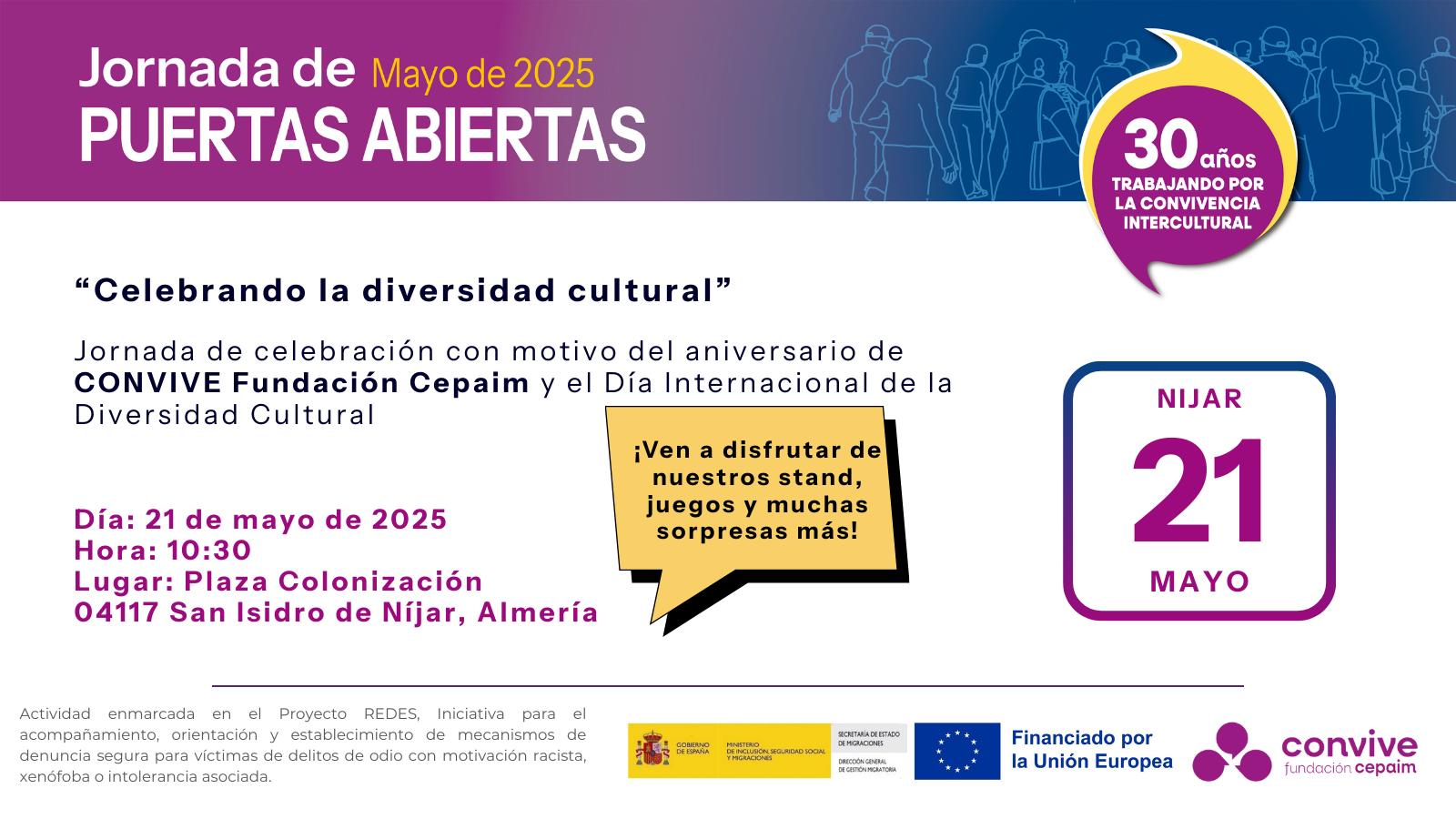Cartel Actividades Níjar Puertas Abiertas 2
