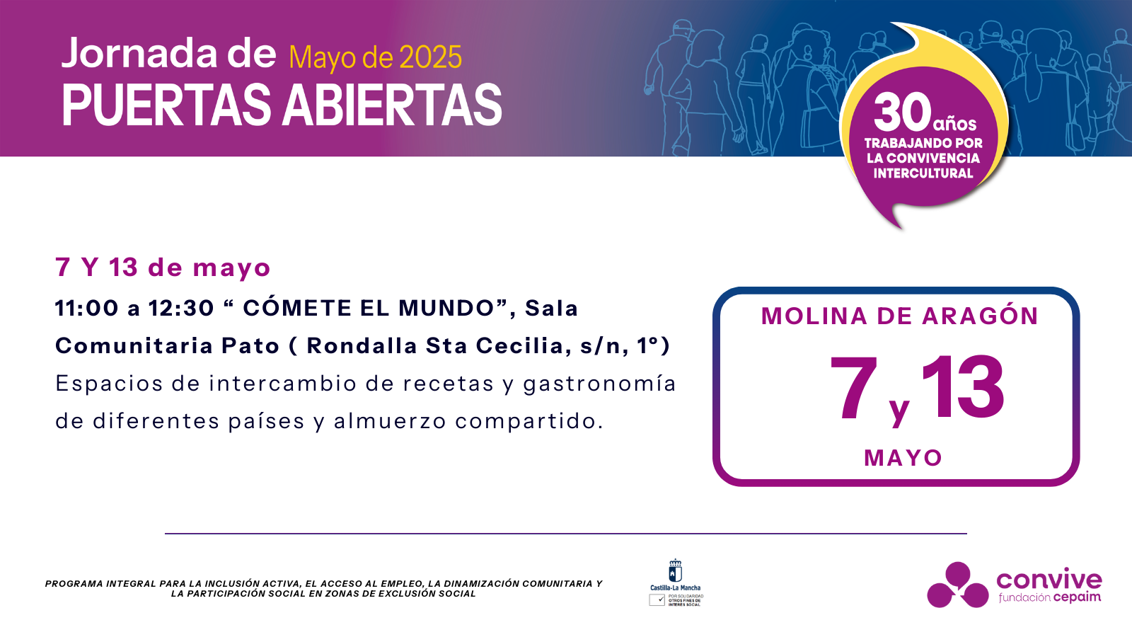 Cartel Puertas Abiertas Molina de Aragón