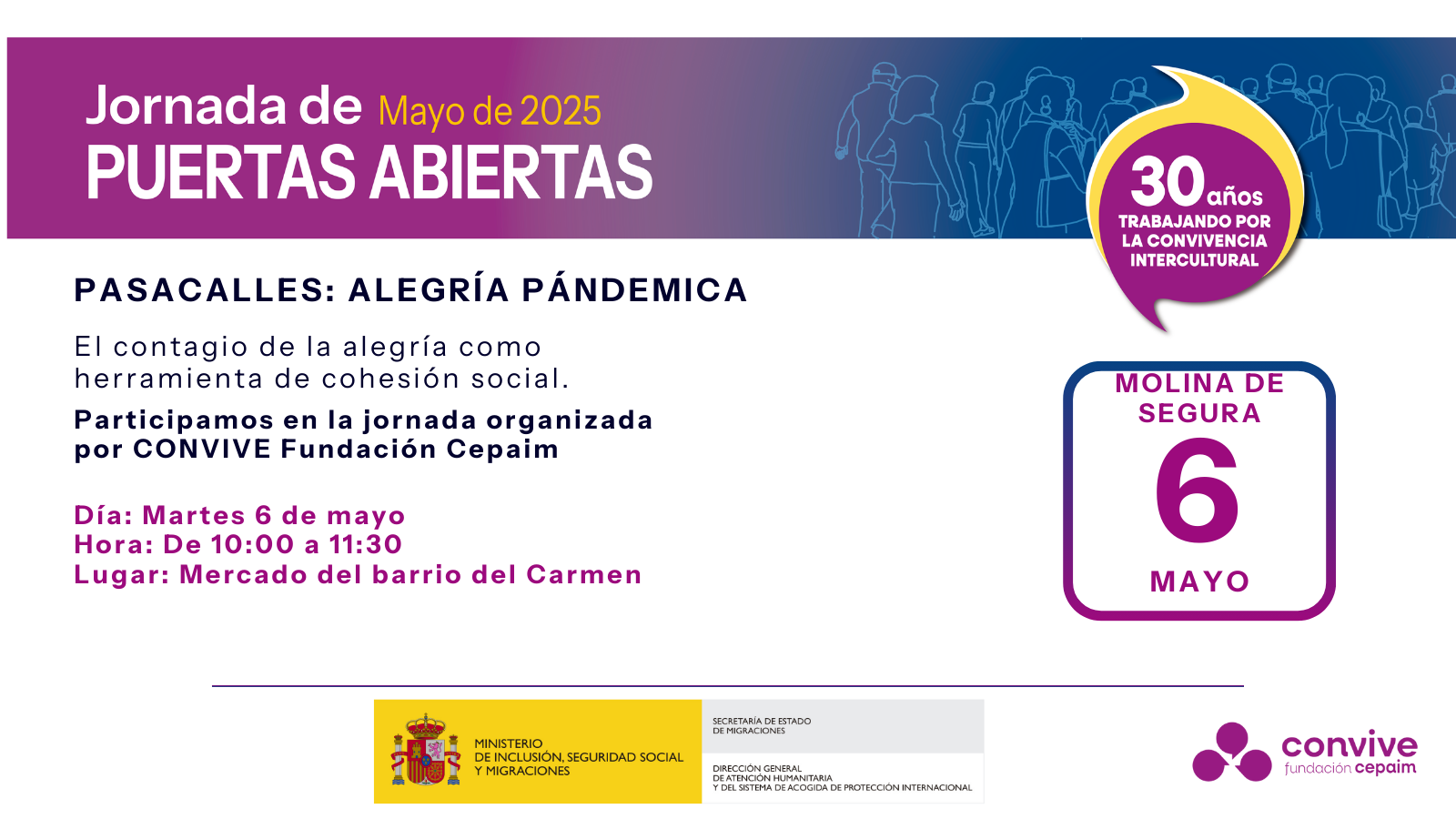 Cartel Puertas Abiertas Molina de Segura buena
