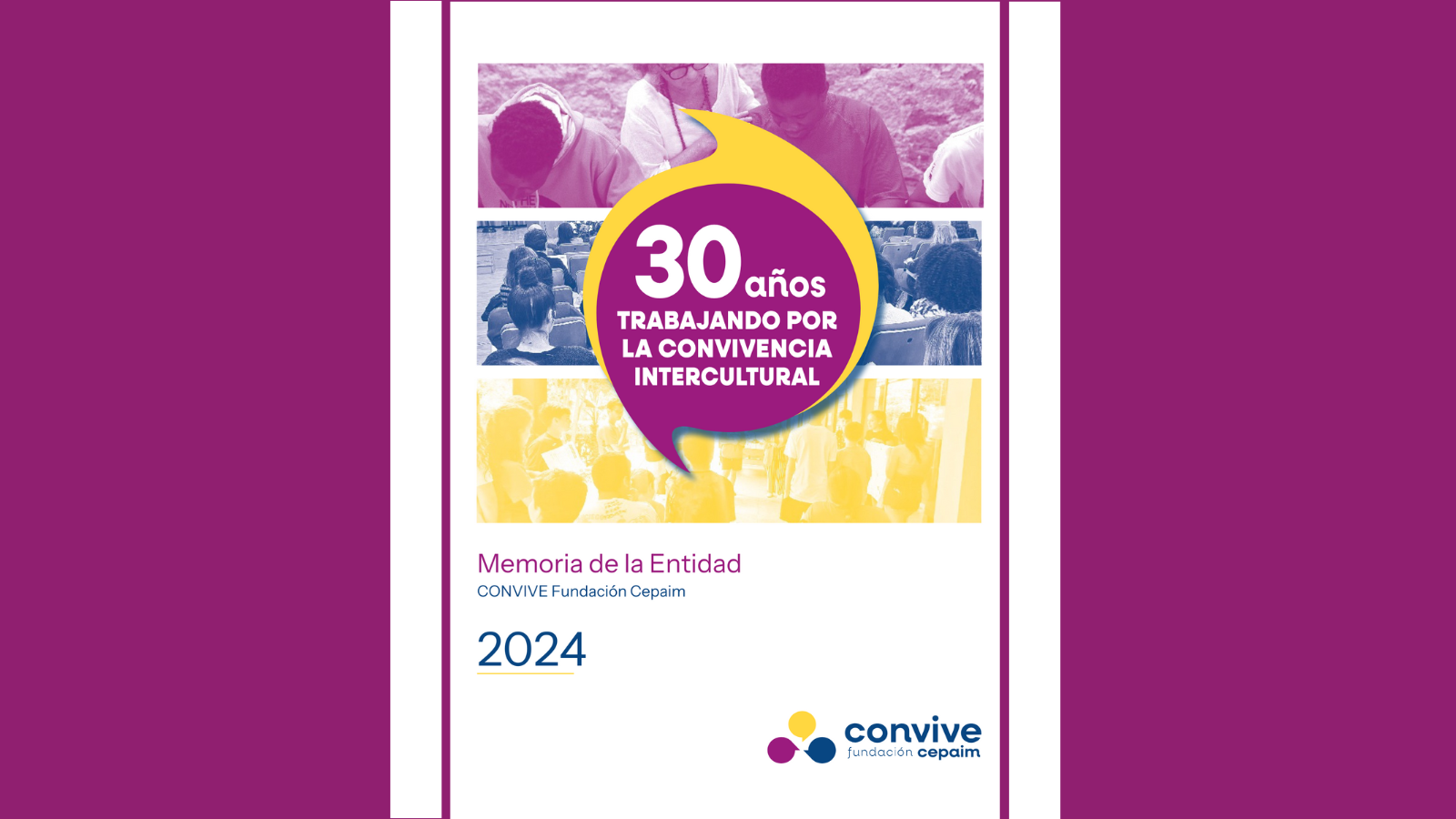 Cabecera de la Memoria CONVIVE Fundación Cepaim 2024