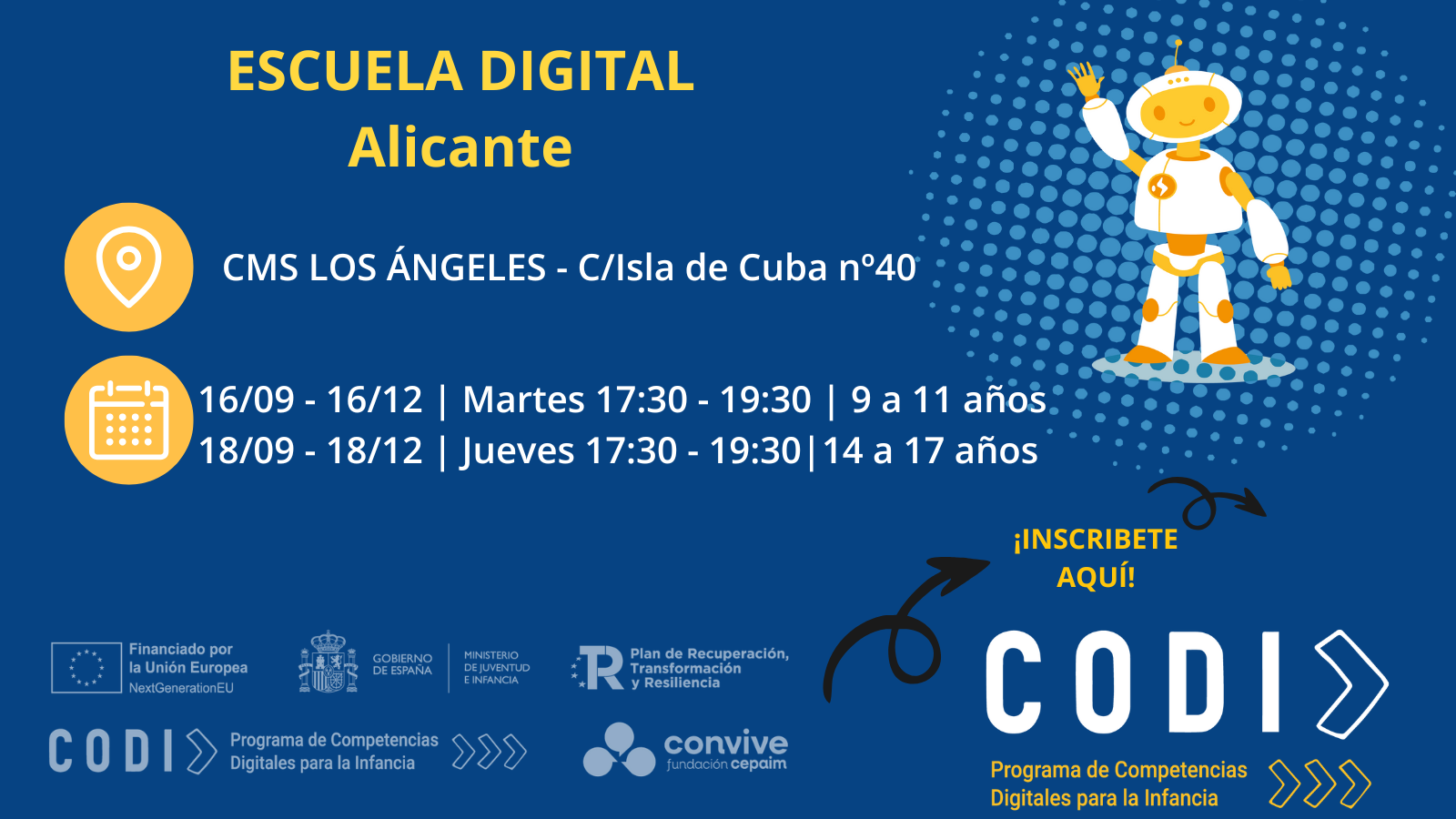Cartel CODI Alicante Los Ángeles