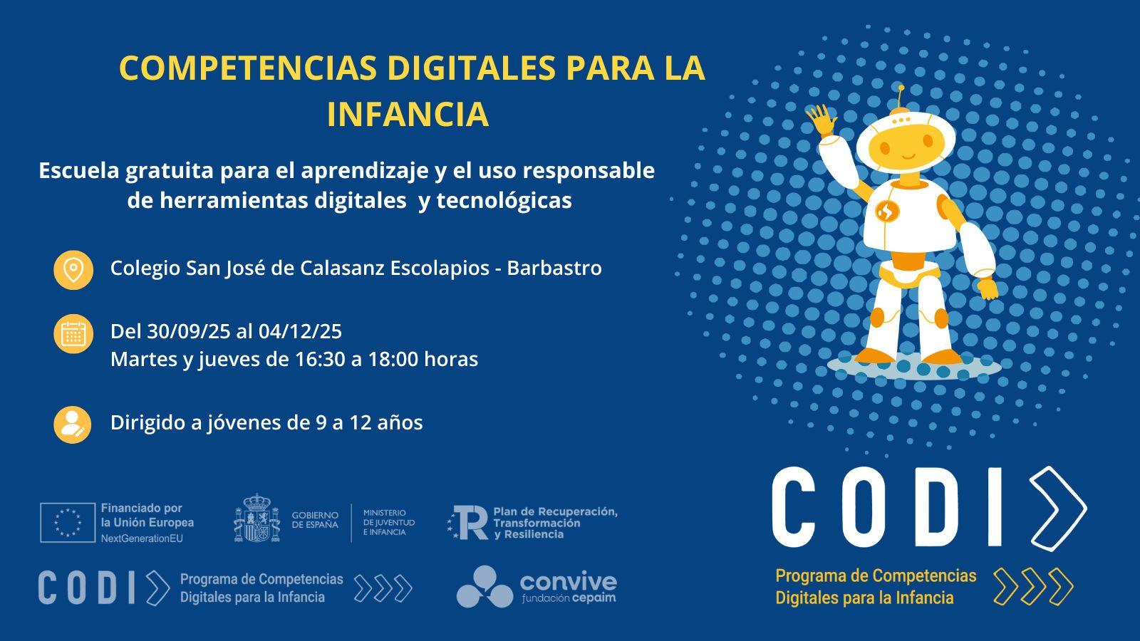 cartel CODI robot Barbastro