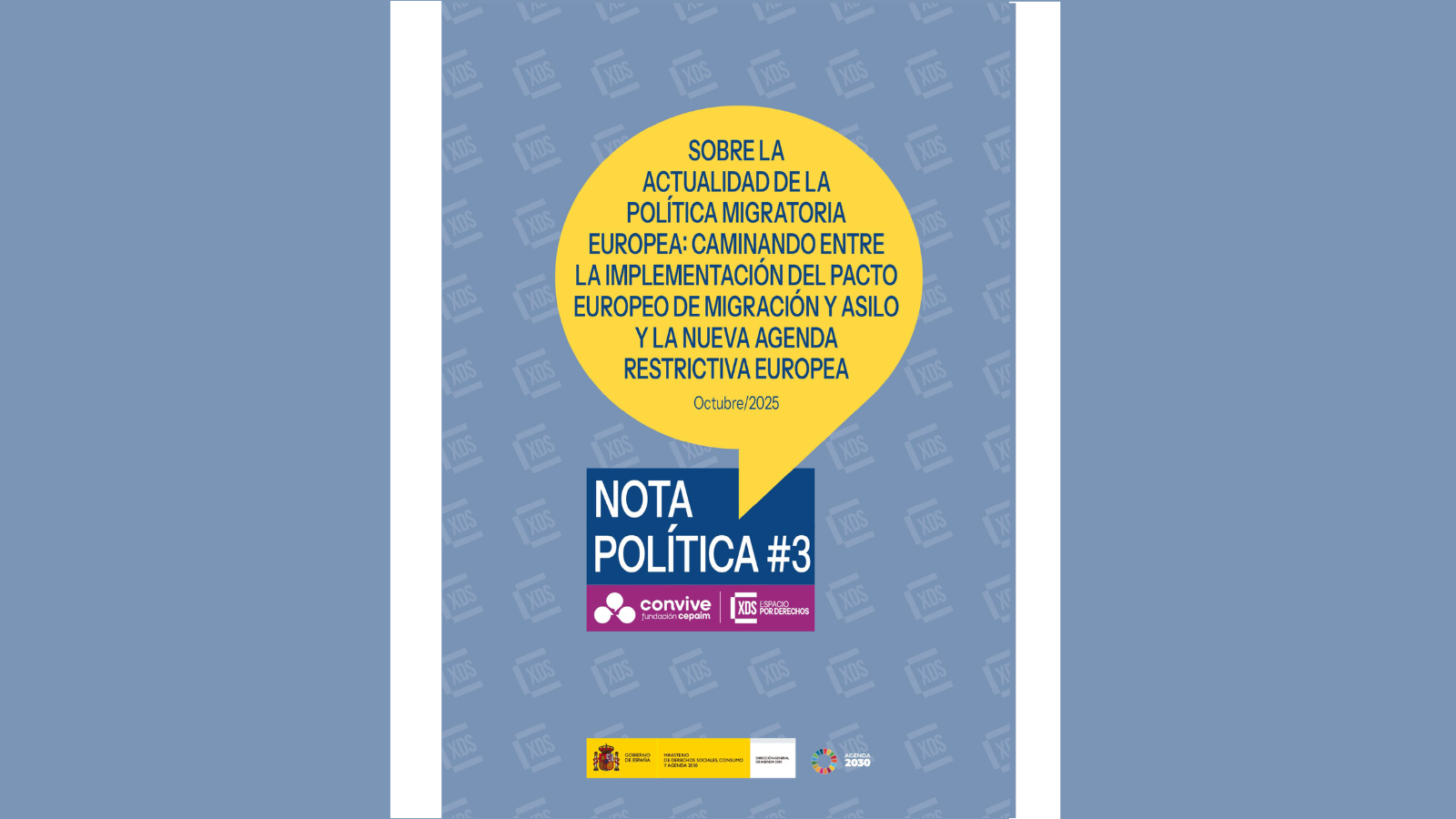 imagen de la portada de la Nota política #3 CONVIVE Fundación Cepaim