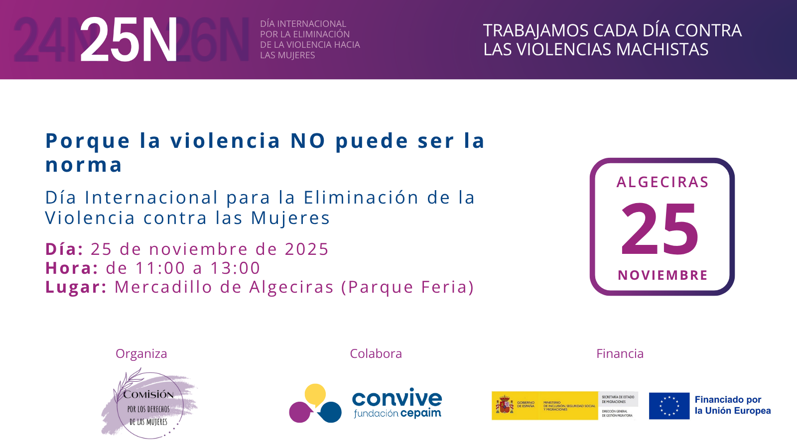 Actividades 25N 2025 Algeciras