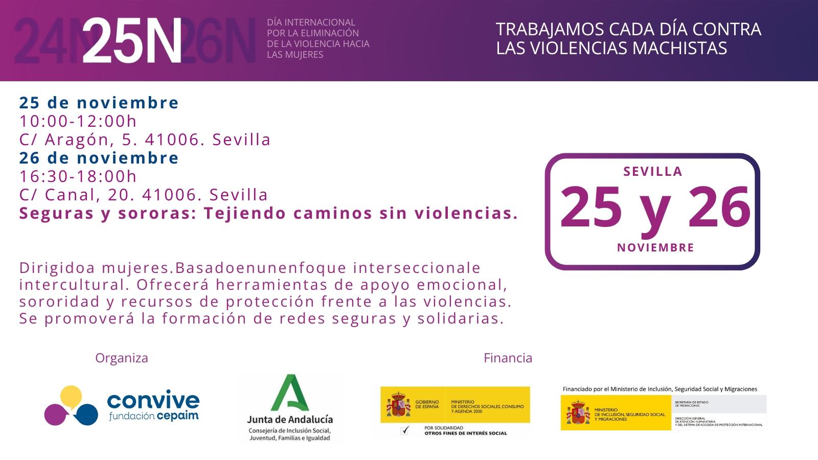 taller seguras y sororas en sevilla