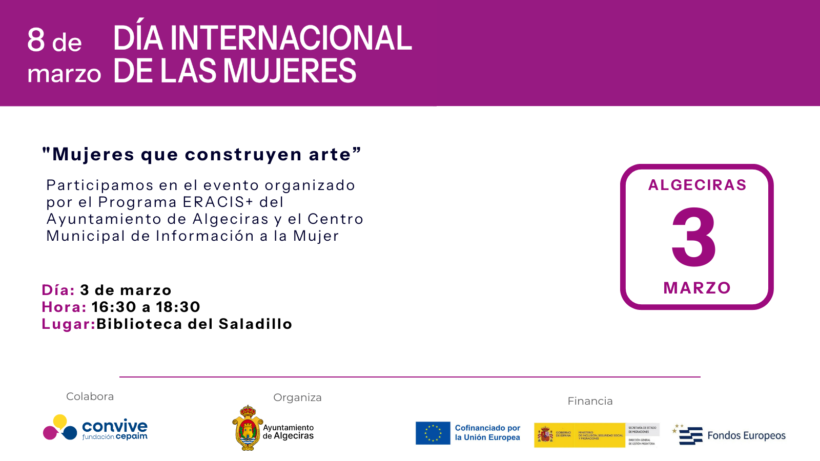 Algeciras 8M 2026 Actividades 1