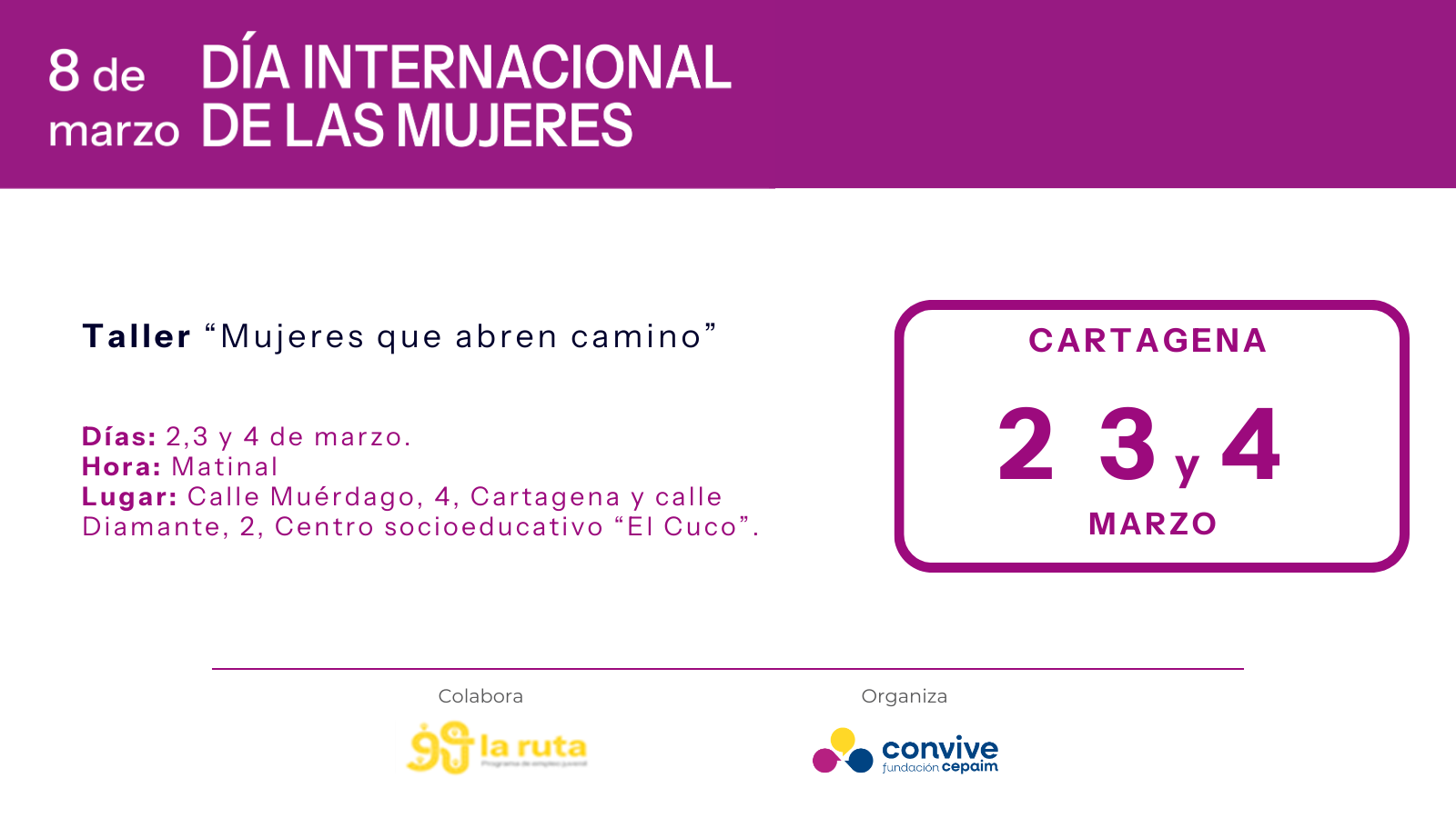 Actividades 8M 2026 Cartagena 1