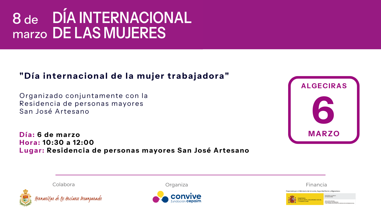 Algeciras 8M 2026 Actividades 2