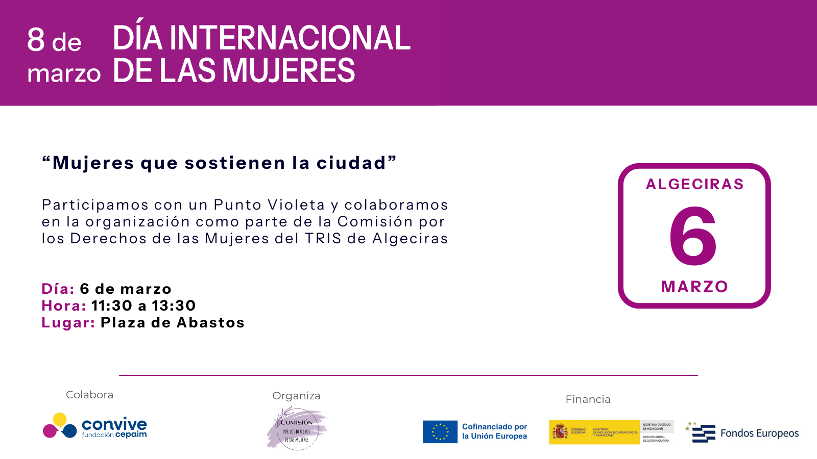 Algeciras 8M 2026 Actividades 3