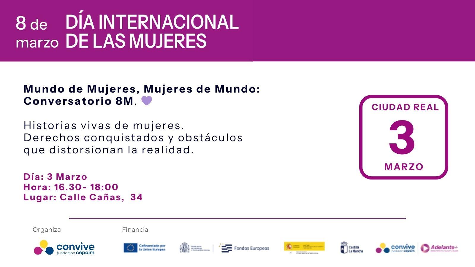 Ciudad Real 8M actividad mundo de mujeres
