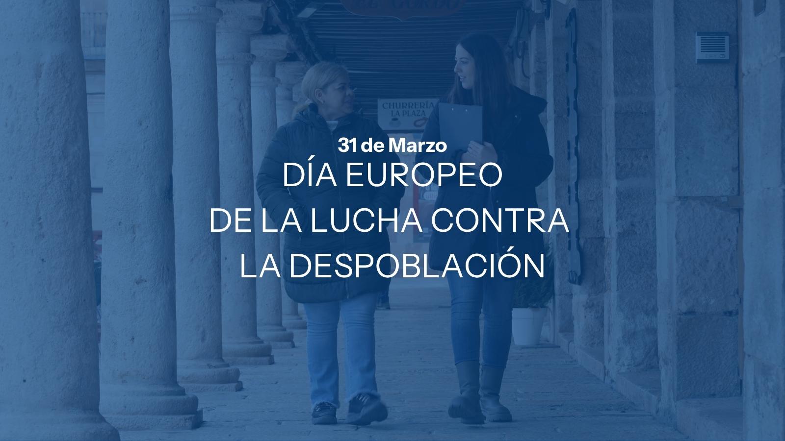 Día Europeo de la lucha contra la despoblación dos mujeres caminando