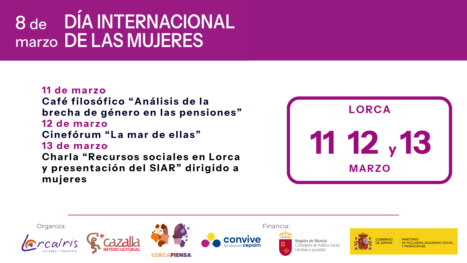 Actividades Lorca 8M 2026 1