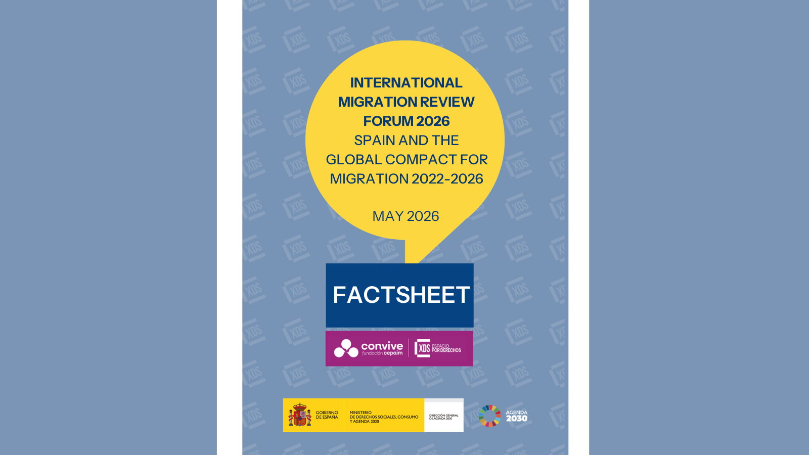Cabecera de la publicación Factsheet international migration review forum 2026