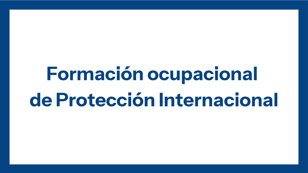 Formación ocupacional de PI