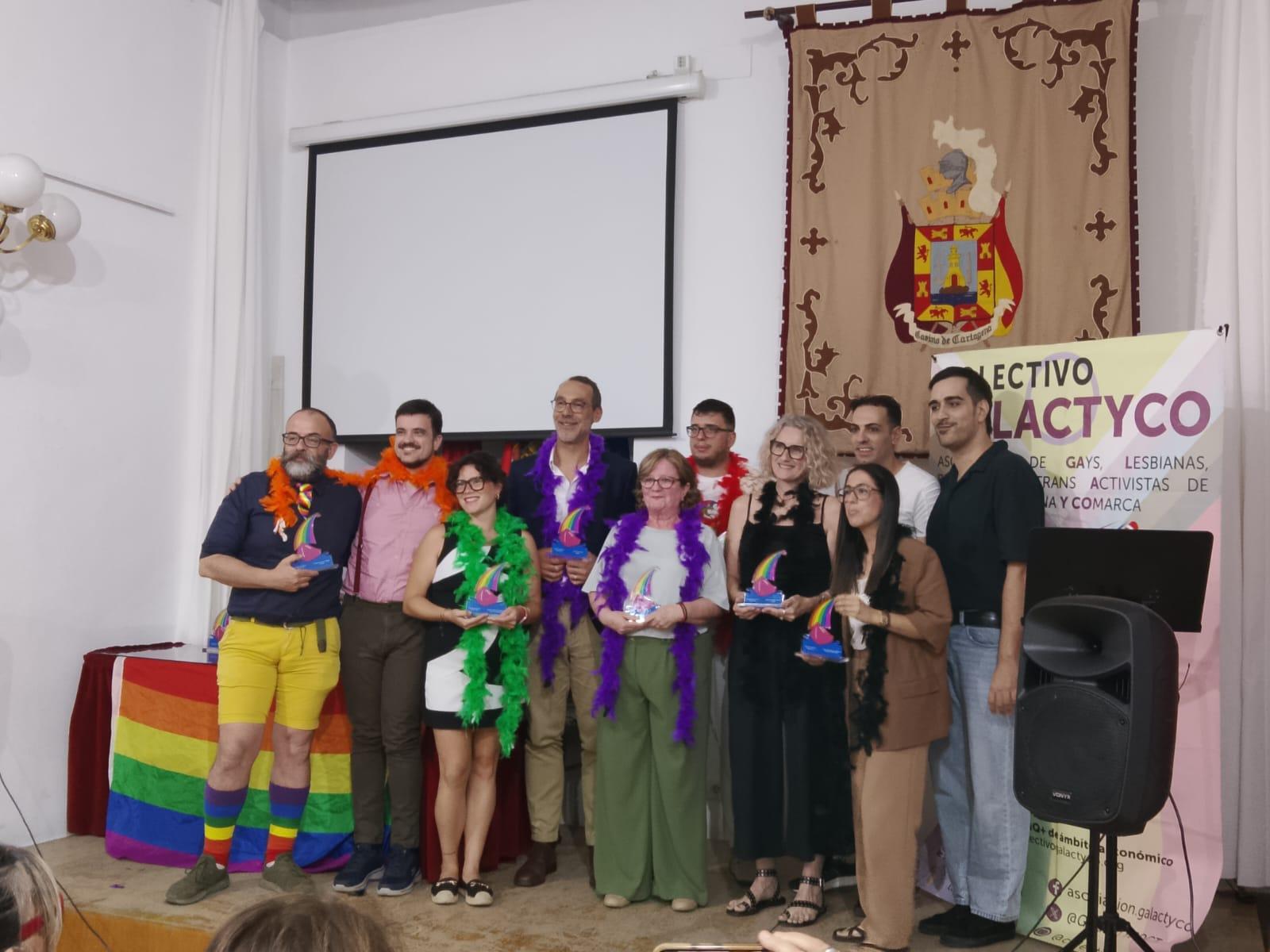 Recibiendo el Premio Cristina Esparza Martín Galactyco en Cartagena.
