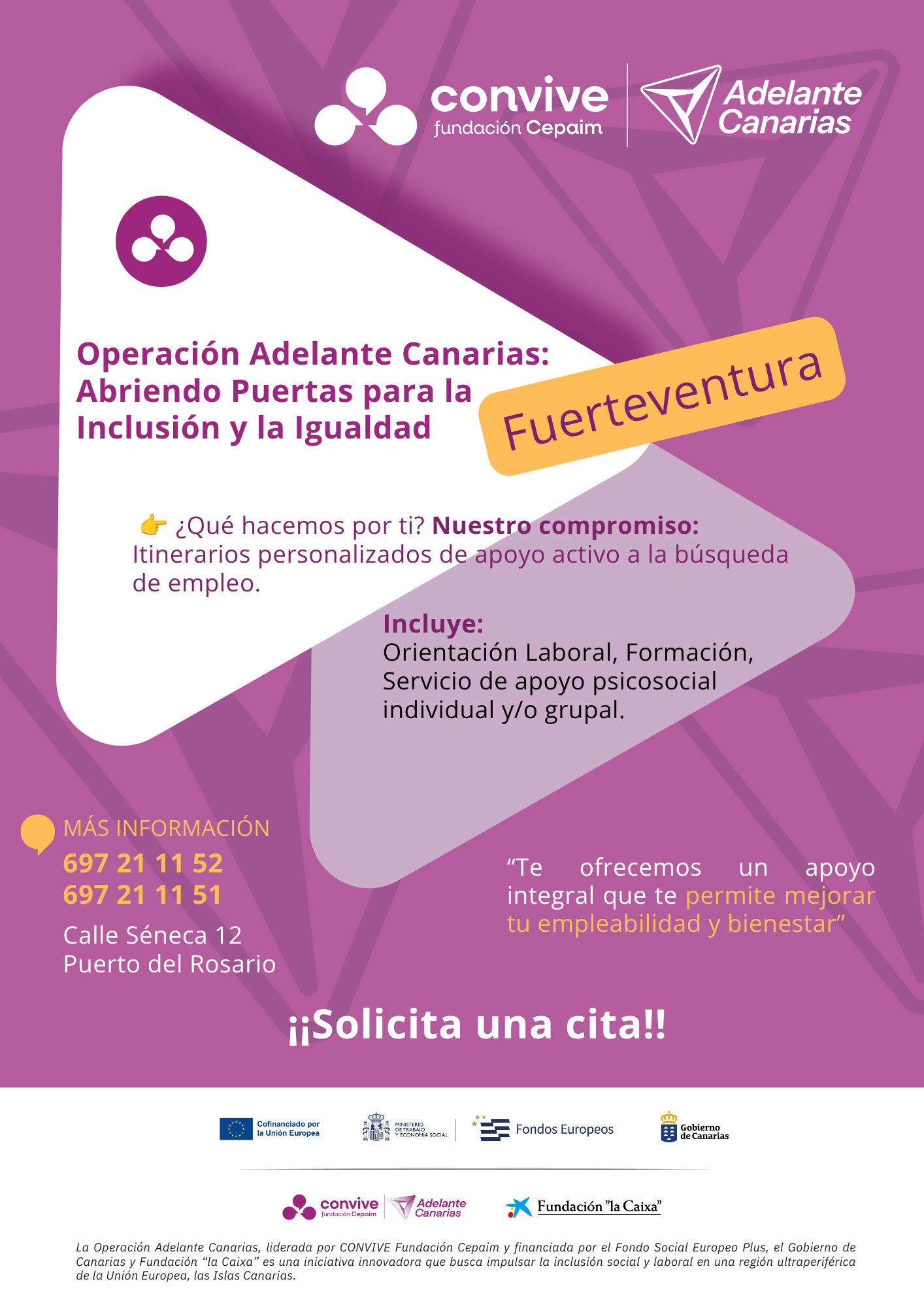 Cartel Fuerte Ventura Adelante Canarias