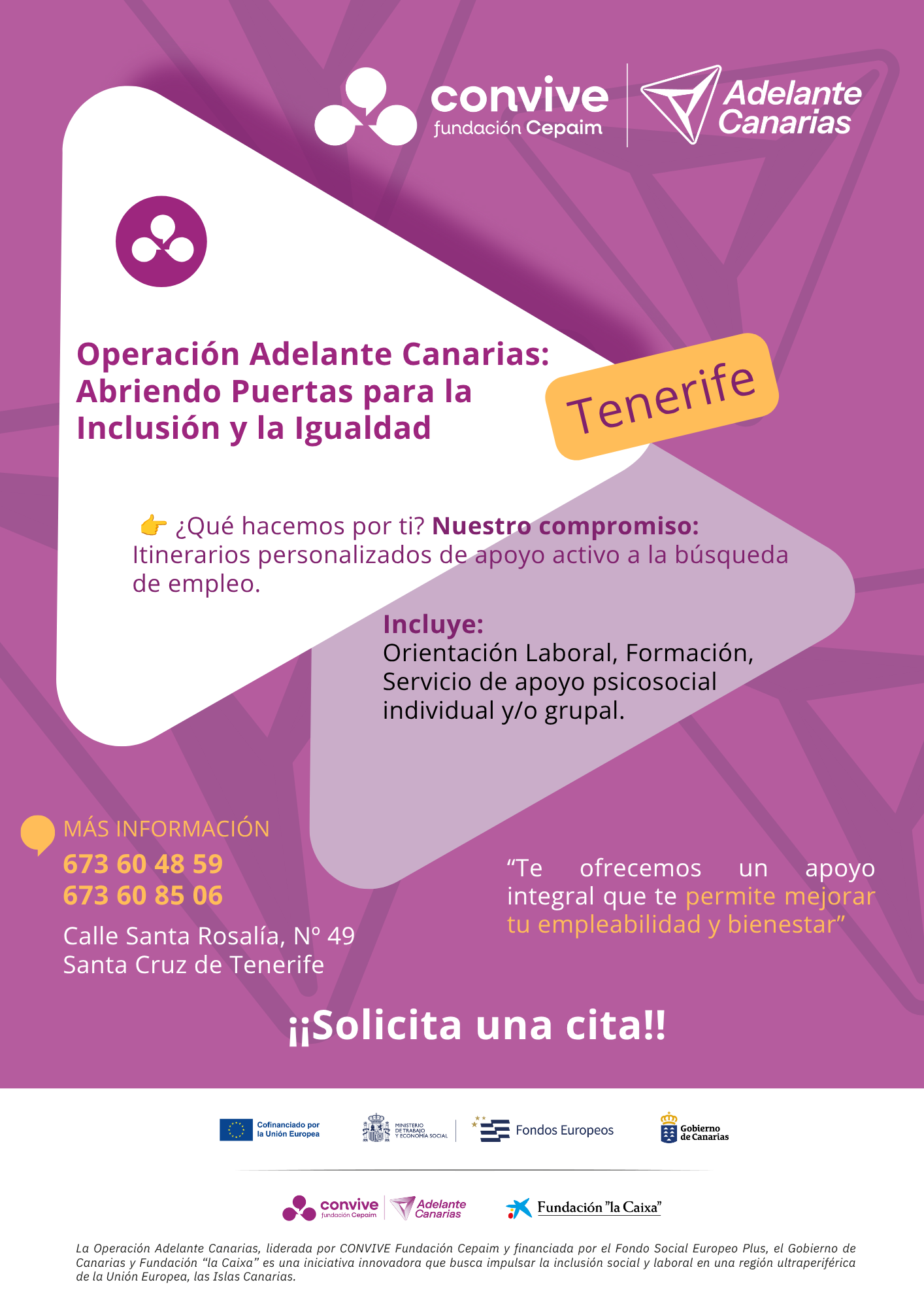 Cartel Tenerife Adelante Canarias