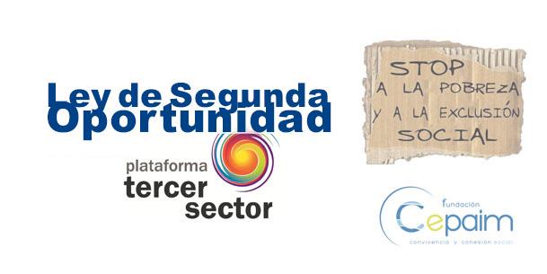Ley Segunda Oportunidad Plataforma Tercer Sector y Cepaim