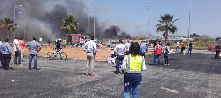 Incendio asentamiento Lepe Abril2017
