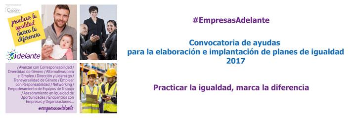 Convocatoria Ayudas planes de igualdad 2017