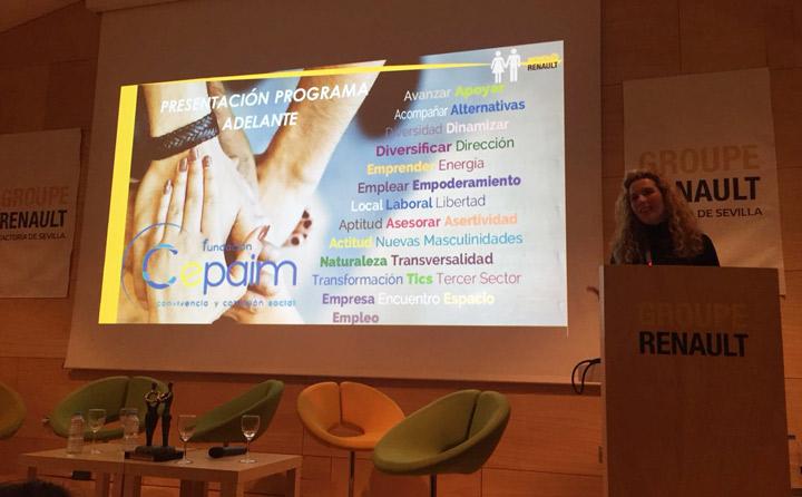 Presentacion Practica La Igualdad Fundacion Cepaim en Sevilla  Renaul Adelante Empresas1