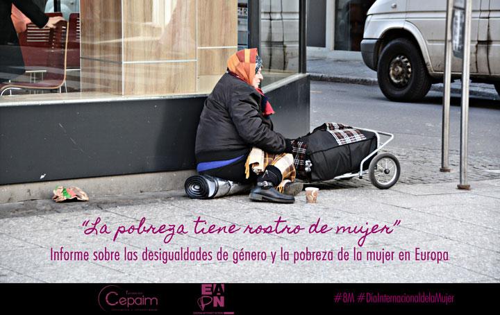 informe EAPN Pobreza Mujer 8M Cepaim