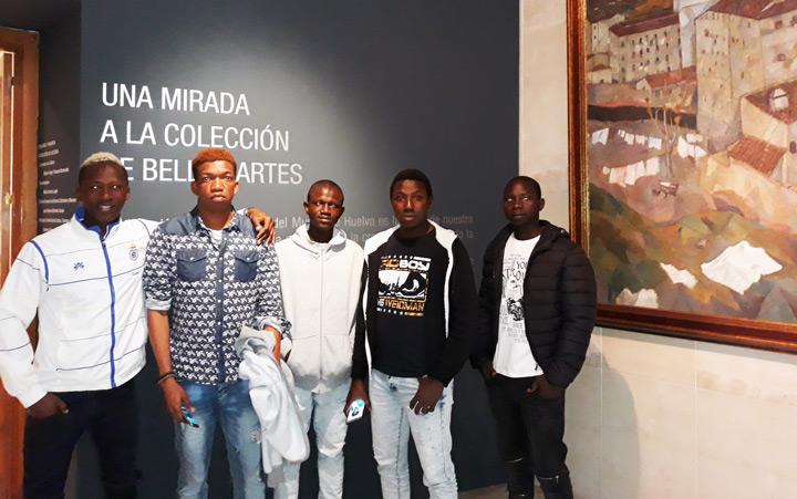 Visita Museo de Huelva Fundacion Cepaim programa acogida y PI1