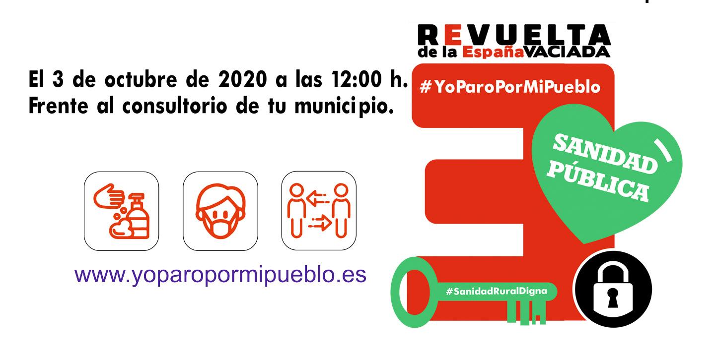 web EspañaVaciada SanidadPublica octubre2020