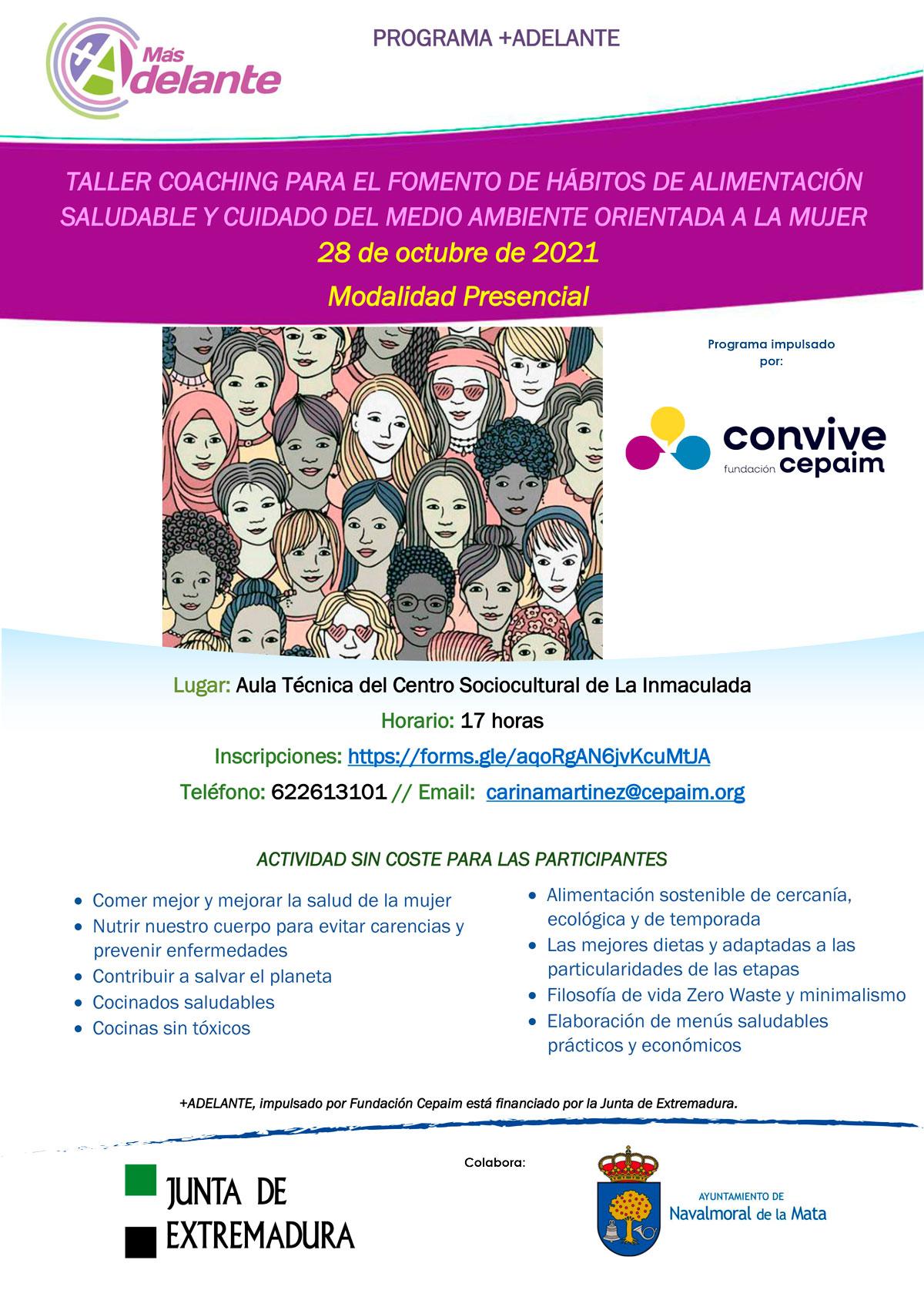 web Cartel MasAdelante Navalmoral Coaching octubre2021