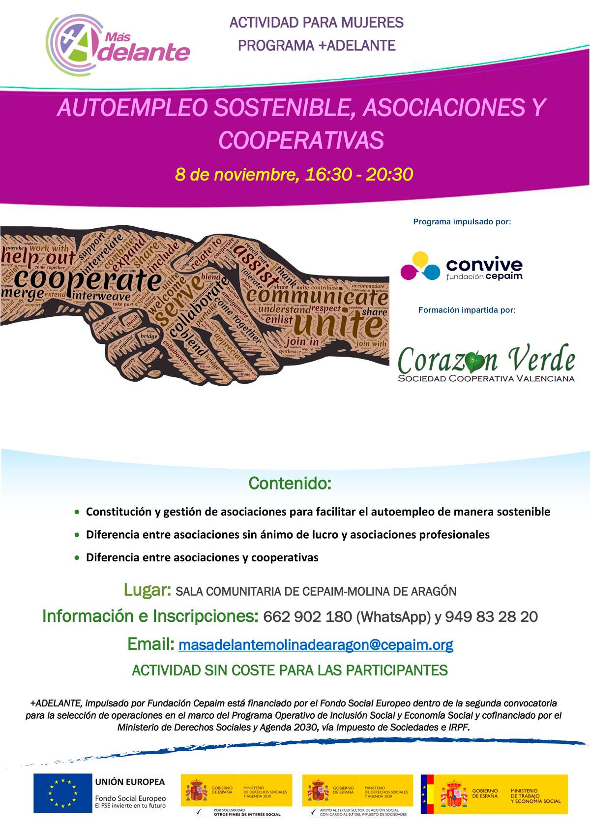 web Cartel MolinaDeAragon MasAdelante autoempleo noviembre2021
