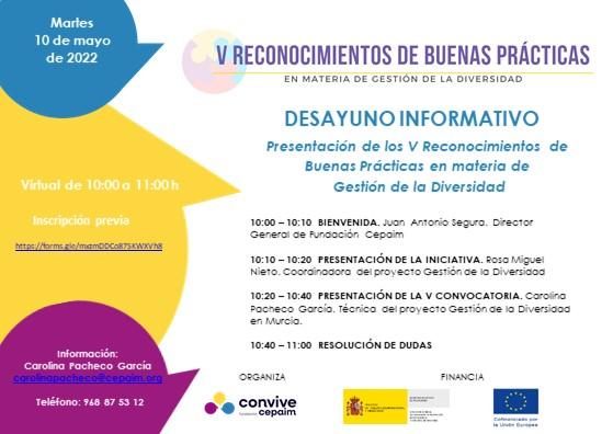 Cartel Desayuno Informativo V Reconocimientos