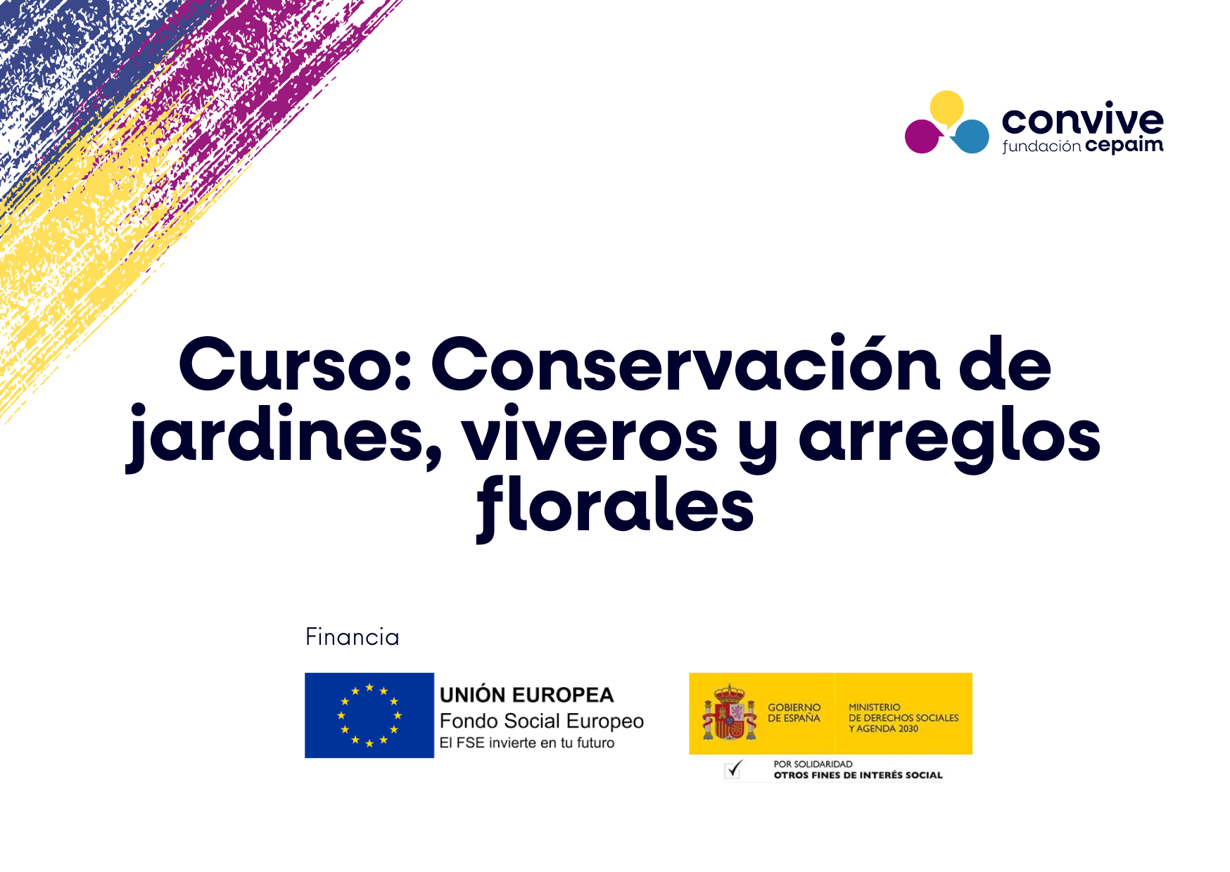 Curso conservación de jardines
