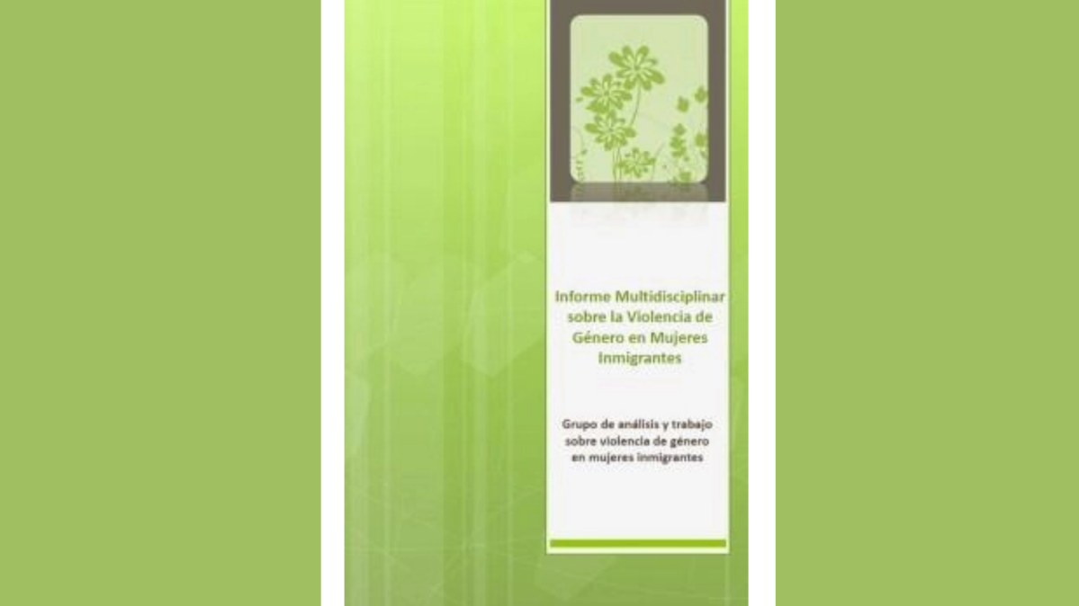 Informe sobre Violencia de Género en Mujeres Inmigrantes