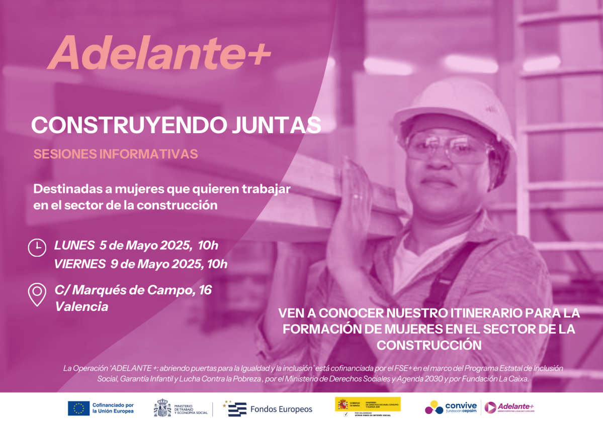 Cartel Sesiones informativas Construyendo Juntas Valencia