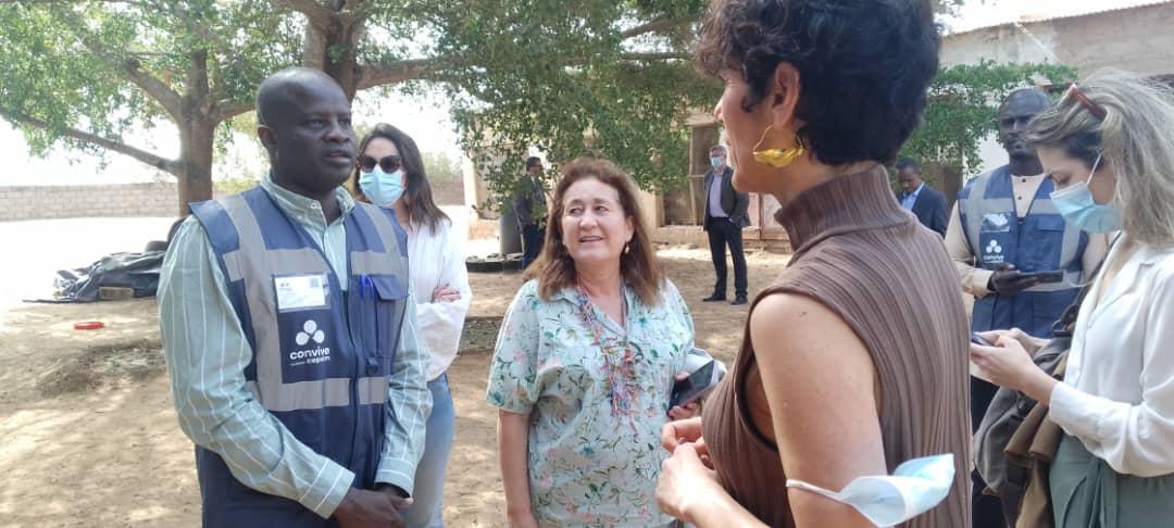 CONVIVE Fundación Cepaim y la Ministra Elma Sáez Delgado Senegal