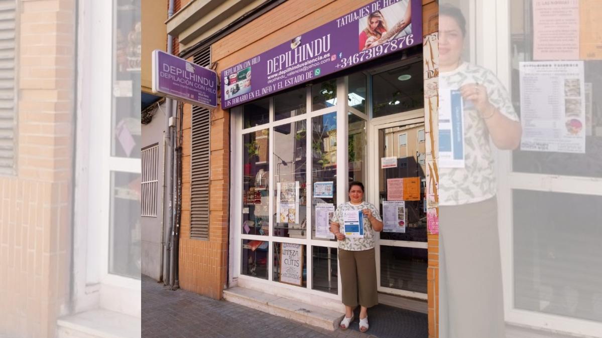 Mujer migrante emprendedora de éxito