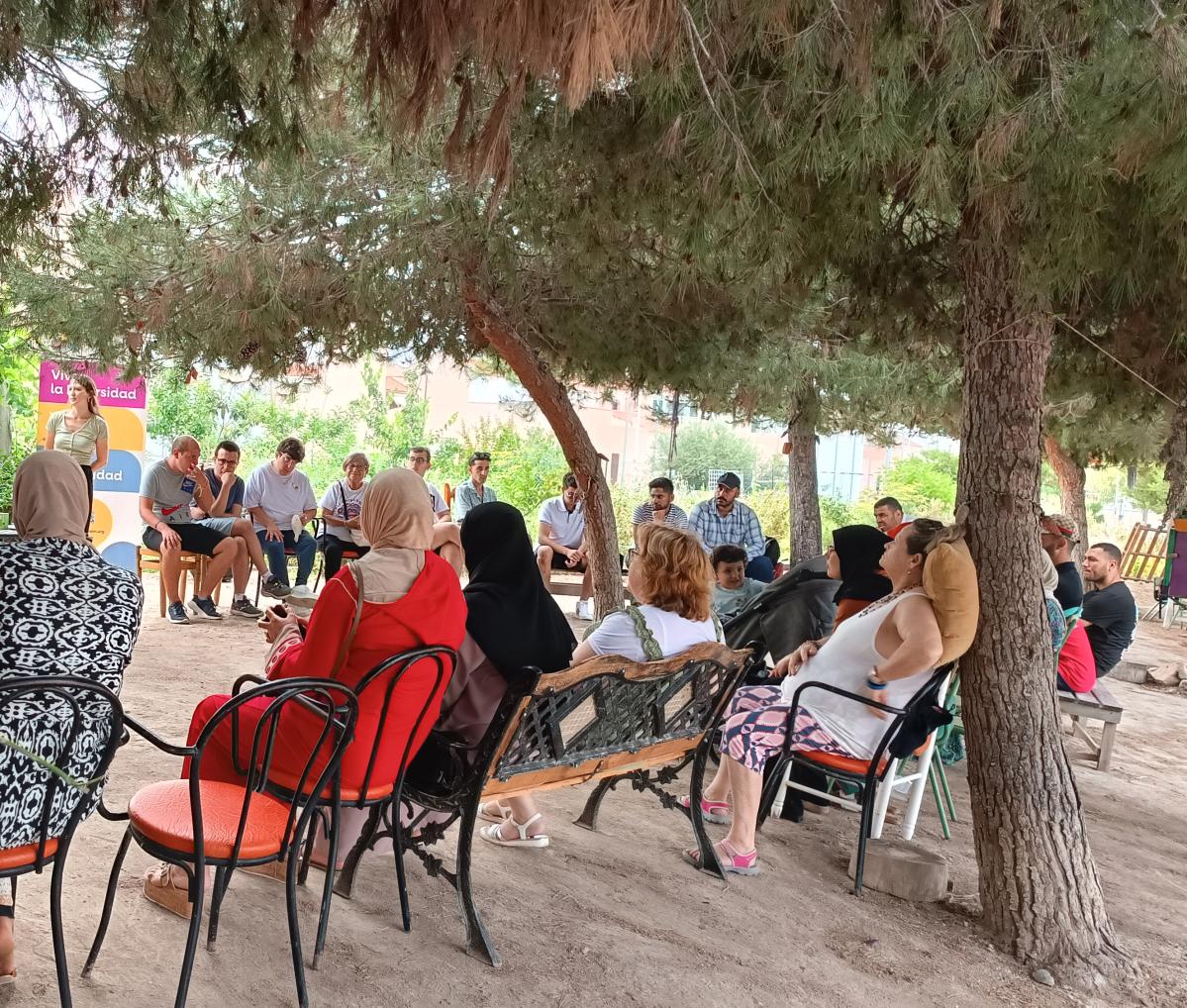 fin de curso reunión aire libre