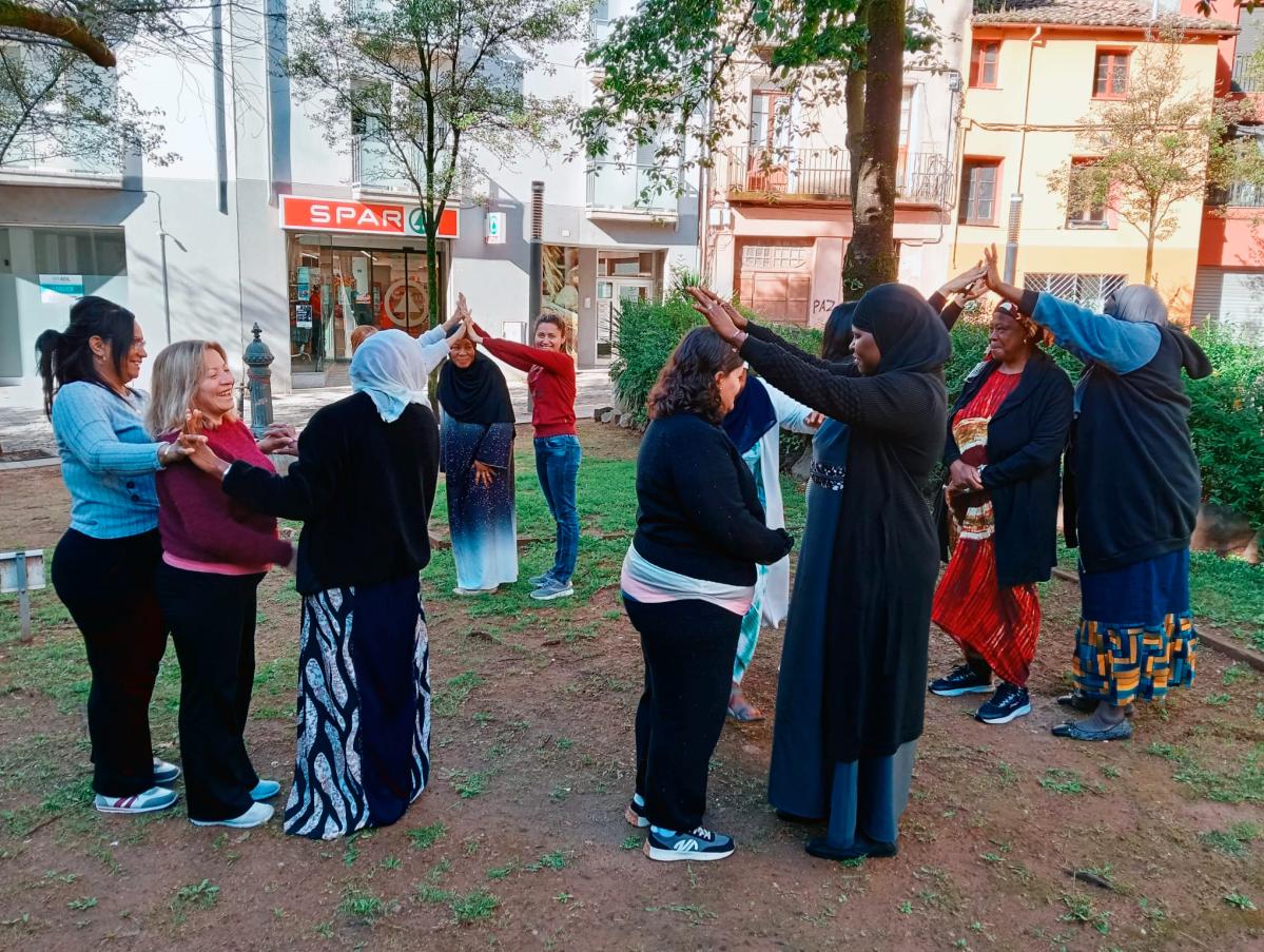 mujeres en el parque