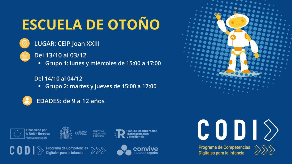 Escuela Digital Joan XXIII CONVIVE Fundación Cepaim Escuela Digital Joan XXIII CONVIVE Fundación Cepaim