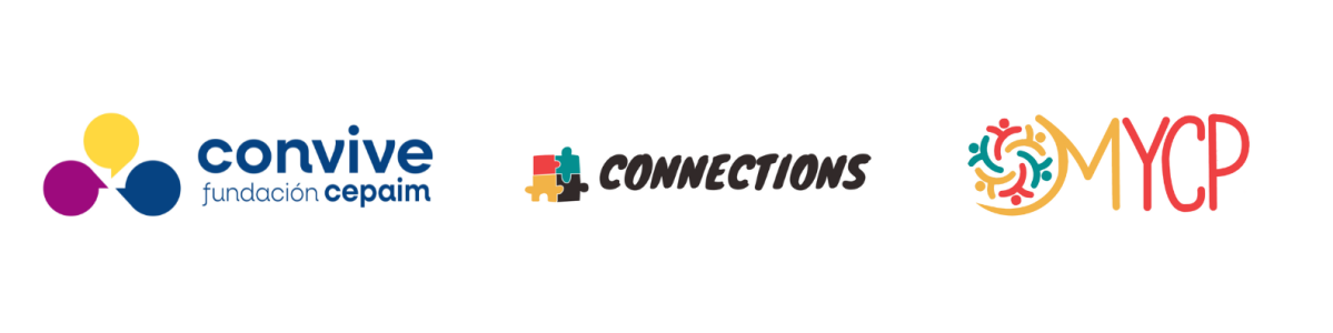 faldón con logos de convive fundación cepaim connections y mycp